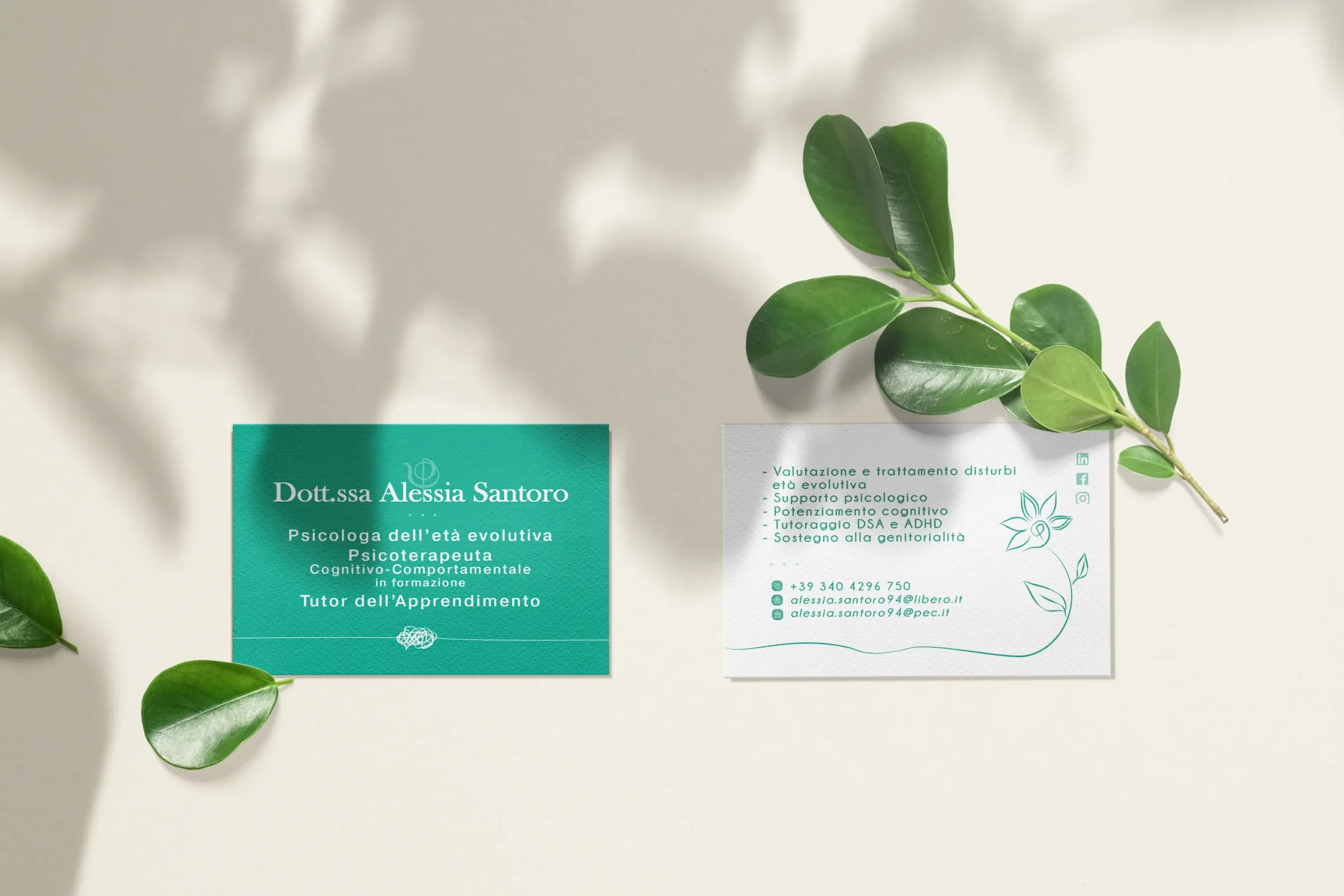 Dott.ssa Alessia Santoro Business Card